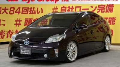 PRIUS プリウス S 【車検2年付】人気の後期型✨ブリッツ車高調&ロクサーニ18インチAW🛞ワンセグTV📺DVD📀Bluetooth♬ エンジン楽々スタート!スマートキー&プッシュスタート付き😄 カタログ燃費JC08モード30.4㎞/ℓ🔋お財布に優しいお車ナンバー1です👛🌛TOKYO店専用HPにて更新中❗ carlifegroup.tokyo.jpで検索🕵️♂️🌛《1年保証》