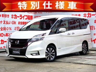 SERENA　セレナ　ハイウェイスター Vセレクション S-HYBRID【特別仕様車】✨運転支援機能・プロパイロット＆エマージェンシーブレーキ＆パーキングアシスト搭載🚗車線逸脱警報（ＬＤＷ）＆車線逸脱防止支援システム（ＬＤＰ）＆ふらつき警報等安全機能搭載💎アルパインビッグⅩ１１インチメモリーナビ🗾ＤＶＤ📀Ｂｌｕｅｔｏｏｔｈ🎶📱フルセグＴＶ内蔵型📺走行中映像視聴可能😊アルパイン１２.８インチ大型フリップダウンモニター搭載でリアエンタメも充実🎶🍃カタログ燃費ＪＣ０８モード１７．２ｋｍ／Ｌ🍃足をかざして楽々開閉😲ハンズフリー両側パワースライドドア搭載車😲デュアルバックドアタイプで荷物の出し入れも使い分け🧳アラウンドビューモニターで楽々駐車📹🌈安心のドライブレコーダー付📹月々３万円台～ＯＫ🎶🚗福岡店専用HPでも在庫確認可能‼✨【carlifegroup.fukuoka.jp/】で検索🕵️‍♂️