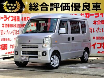 EVERY　エブリィバン　ジョイン ターボ ハイルーフ　【総合評価優良車】【車検２年付】　＂走行距離５万㌔台の低走行車両＂🗾ナビ装着プラン有🗾黒ナンバー登録可能✨機能性と利便性にこだわった充実の収納スペースを確保🌈荷物の出し入れ楽々の両側スライドドア👌リアシートフルフラット収納可能😊リアシート独立可動可能💺ＨＩＤヘッドライト＆フォグランプ付で夜間視野確保🔦パワステ🔥パワーウィンドウ付🔥カロッツェリアチューナー🎶Ｂｌｕｅｔｏｏｔｈ🎶📞📱🌈福岡店専用HPでも在庫確認可能‼✨ 【carlifegroup.fukuoka.jp】で検索