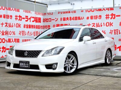 CROWN　クラウン　2.5アスリート　後期型　【カスタム】＂ＢＬＩＴＺ車高調ローダウン＂大解放🌞チルトアップサンルーフ付😚🔥純正アルミでスマートにキマッテマス✨大解放🌞サンルーフ付😚前席パワーシートで高級感と快適性抜群💺ＨＩＤヘッドライト＆フォグランプ付で夜間視野確保🔦✨純正ＨＤＤナビ🗾ＤＶＤ📀Ｂｌｕｅｔｏｏｔｈ🎶📱📞フルセグＴＶ内蔵型📺走行中映像視聴可能👀ＥＴＣやレーダークルーズコントロール機能搭載・高速での長距離運転も楽々🚗納車時新品タイヤ装着🚗福岡店専用HPでも在庫確認可能‼✨ 【carlifegroup.fukuoka.jp】で検索🕵️‍♂️