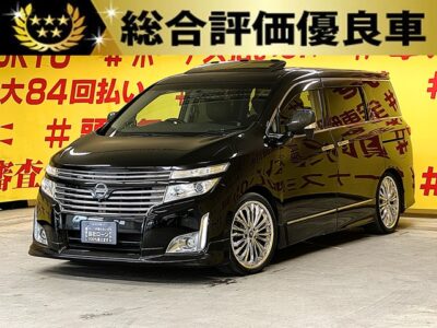 ELGRAND　エルグランド　350　ハイウェイスタープレミアム　【総合評価優良車】【カスタム】【4WD】【ワンオーナー】　ツインサンルーフ✨豪華な本革シート仕様パワーシート✨ブリッツ車高調＆クレンツェ２０インチAW👑バレンティLEDテール✨純正ナビ🗾地デジフルセグTV📺Bluetooth📱DVD📀✨後席の方も嬉しいアルパインフリップダウンモニター付き📺　７人乗りキャプテンシート・オットマン機能付👍　ワンタッチで開閉可能な両側パワースライドドアなので乗り降りがラクラク👪　パワーバックドアなのでボタンでバックドアの開閉可能です👌3列目シートも電動格納✨　夜間でも明るいHIDヘッドライト&フォグランプ✨🌛TOKYO店専用HPにて更新中❗ carlifegroup.tokyo.jpで検索🕵️‍♂️🌛《1年保証》
