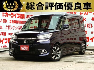 SOLIOBANDIT ソリオバンディット　ハイブリッドMV：デュアルカメラブレーキサポート装着車【総合評価優良車】＂コンパクト型スライドドアータイプのハイブリッド車🍃ＪＣ０８モードカタログ燃費２７．８ｋｍ／Ｌと驚異の燃費性能🍃💎純正メモリーナビ🗾CD・DVD再生📀Bluetoothオーディオ接続可能📞📱フルセグＴＶ内蔵型📺夜間も明るく照らすＬＥＤヘッドライト💡🌈両側スライドドアー装備🚪高速時も楽々クルーズコントロール😄車線逸脱警報＆デュアルカメラブレーキサポートで安心の運転支援🛣️✨後席サイドブラインド付き🤗🌈福岡店専用HPでも在庫確認可能‼✨【carlifegroup.fukuoka.jp】で検索🕵️‍♂️