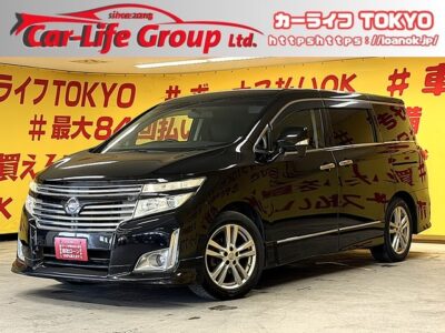 ELGRAND　エルグランド　250ハイウェイスター　ブラックレザー【車検2年付】　✨ブラックレザーシートで高級感バッチリ😎　前席パワーシート&シートヒーターなど便利な装備が盛りだくさん！　2列目&助手席オットマンつき！　楽ナビ🗾地デジフルセグTV📺CD・DVD📀Bluetooth📱　アルパイン10.2型後席モニター搭載❗後席の人もTVやDVDの映像を楽しめます😆　ワンタッチオープンの両側パワースライドドアで乗り降り楽々👪　🌛TOKYO店専用HPにて更新中❗ carlifegroup.tokyo.jpで検索🕵️‍♂️🌛《1年保証》
