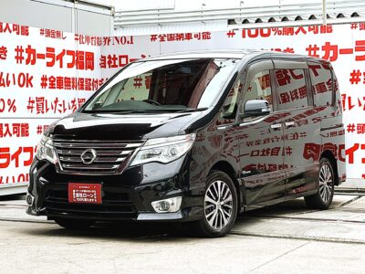 SERENA　セレナ　ハイウェイスター S-HYBRID＂後期型＂【車検２年付】✨月々２５,３００円～ＯＫ👀✨純正ＳＤナビ🗾ＤＶＤ💿Ｂｌｕｅｔｏｏｔｈ🎶📞フルセグＴＶ内蔵型📺走行中映像視聴可能👀安心・安全運転支援ＬＤＷ（車線逸脱防止機能）搭載🚥明るいＬＥＤヘッドライト採用💡カタログ燃費・ＪＣ０８モード１６ｋｍ／Ｌ🍃Ｗオートエアコンタイプで楽々温度調整🌀🌈福岡店専用HPでも在庫確認可能‼✨ 【carlifegroup.fukuoka.jp/】で検索🕵️‍♂️
