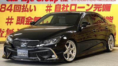 MARK X マークX　250Ｇ リラックスセレクション【カスタム】【車検２年付】～低走行７万キロ台～👑モデリスタフルエアロ装着👑＆TEIN製車高調＆２本出しマフラー＆WORK STI ZEAST１９インチアルミホイールのカスタム車両🚗✨ローダウンで雰囲気は大人のカッコ良さが一際目立ちます😍✨アルパインディスプレイオーディオ搭載🌈前席パワーシート＆後席リクライニング付シート💺HIDヘッドライト＆LEDフォグランプで見た目も明るさもバッチリです🌟🌛TOKYO店専用HPにて更新中❗ carlifegroup.tokyo.jpで検索🕵️‍♂️🌛《1年保証》