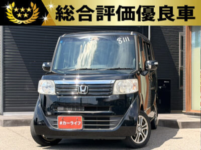 N-BOX　G　Lﾊﾟｯｹｰｼﾞ【総合評価優良車】両側スライドドア（左側パワー）でお子様の乗り降りも楽々です🚗✨ 社外SDナビ＆バックカメラで初めての道も駐車も安心💫 Bluetoothで好きな音楽を流しながらドライブも楽しめます🎵 ETC付きで高速道路もスムーズ👍《1年保証付》で安心のカーライフを💎🌜大阪店専用HPも要チェック❗carlifegroup.jp で検索🕵️‍♂️　Instagram・Twitter・TikTokも随時更新中❗❗🌛《1年保証付》