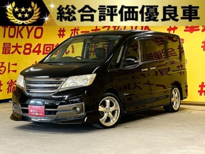 SERENA　セレナ　ライダー　ブラックライン　S-HV【特別仕様車】【総合評価優良車】【車検２年付】✨純正8インチHDDナビ🗾地デジフルセグTV📺CD🎵DVD📀後席フリップダウンモニター✨インテリアを変える活用で使い方自由自在マルチセンターシート🌈後席独立で温度操作可能のWエアコンなどで快適な空間😆両側パワスラで乗り降りラクラク✨ETC搭載😆専用シートカバー装備🌛TOKYO店専用HPにて更新中❗ carlifegroup.tokyo.jpで検索🕵️‍♂️🌛