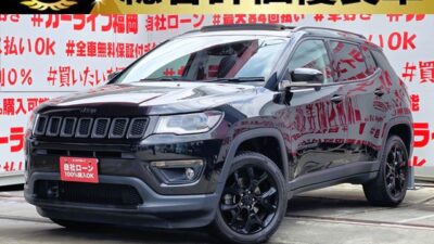 JEEP COMPASS　ジープ・コンパス　リミテッド【総合評価優良車】【４ＷＤ】【ワンオーナー】【車検２年付】💎オークション評価点４.５点優良車💎大解放サンルーフ付💎人気の輸入車・ＳＵＶ💎車線逸脱警報＆ブラインドスポットモニター＆コーナーセンサー等安全装備多数🔥前席シートヒーター付🔥純正オーディオナビ🗾Ｂｌｕｅｔｏｏｔｈ📞📱１セグTV内蔵型📺走行中映像視聴可能👀明るいＨＩＤヘッドライト・フォグランプを採用✨サイズ感バッチリのＳＵＶで女性にも大人気🎉ジープブランドの新しいシティクルーザー🚙月々５万円台～ＯＫ🌈福岡店専用HPでも在庫確認可能‼✨ 【carlifegroup.fukuoka.jp/】で検索🕵️‍♂️