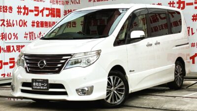 SERENA セレナ ハイウェイスター Vセレクション+SafetyⅡ S-HYBRID【特別仕様車】💎後期型 ✨人気グレード入荷‼️純正SDナビ🗾地デジフルセグTV・走行中映像視聴可能👀📺CD・DVD再生💿Bluetoothオーディオ接続🎶📞純正フリップダウンモニター搭載🖥️安心・安全機能エマージェンシーブレーキ&LDW(車線逸脱防止機能)搭載🚥明るいLEDヘッドライト採用💡カタログ燃費・JC08モード15.4km/L🍃両側パワースライドドアで後席の乗り降りも楽ちん👍月々2万円台~OK🚗🌈福岡店専用HPでも在庫確認可能‼✨ 【carlifegroup.fukuoka.jp/】で検索🕵️♂️