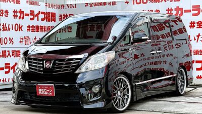 ALPHARD　アルファード　240S 【カスタム】💎車高調ローダウン＆人気メーカーＷｏｒｋ２０インチＡＷ装着車両💎月々３１，７００円～ＯＫ😲ポジションＫＩＴ装着のシーケンシャルウインカータイプに変更済💡純正ＨＤＤナビ🗾ＤＶＤ💿Ｂｌｕｅｔｏｏｔｈ📱📞フルセグＴＶ内蔵型📺走行中映像視聴可能👀両側パワースライドドアー装備・楽々開閉🔘👆🚗福岡店専用HPでも在庫確認可能‼✨ 【carlifegroup.fukuoka.jp/】で検索🕵️‍♂️