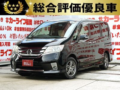 SERENA　セレナ　ハイウェイスター【総合評価優良車】💎月々１９，０００円～ＯＫ💎✨低価格ミニバン✨ 💎カロッツェリアナビ🗾ＤＶＤ💿Ｂｌｕｅｔｏｏｔｈ🎶📱📞フルセグＴＶ内蔵型📺走行中映像視聴可能👀 両側スライドドア🚪 リアサイドシェード付・ＵＶ・プライバシーも安心👀🌀高速も楽々走行・クルーズコントロール搭載🌈アルパインフリップダウンモニター付きでリアエンタメも充実🌈🚗福岡店専用HPでも在庫確認可能‼【carlifegroup.fukuoka.jp/】で検索🕵️‍♂️