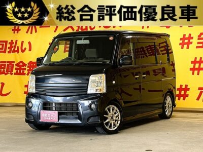EVERY 　エブリィワゴン　PZターボ　【総合評価優良車】💎TEIN製車高調＆社外１４インチAW装着💎社外ウッドパネル装着で内装もカッコよく決まってます⭐🚨ターボエンジン搭載でパワフルな走りが楽しめます🚨社外HDDナビ🗾地デジフルセグTV📺CD💿DVD📀Bluetooth接続でお好きな音楽を流せます📱🎶両側スライドドア＆左側パワースライドドアで乗降りも荷物の出し入れも楽々✨🌛TOKYO店専用HPにて更新中❗ carlifegroup.tokyo.jpで検索🕵️‍♂️🌛《1年保証》