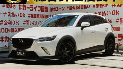 CX-3 XD 【総合評価優良車】【カスタム】【車検2年付】🌟人気のコンパクトクロスオーバーSUV再入荷🌟社外スポイラー&RSRダウンサス・RAYSアルミホイール装着のカスタム車両🏎️純正SDナビ🗾地デジフルセグTV🖥️CD・DVD再生📀Bluetoothオーディオ接続可能🎶クルーズコントロール・ETC車載器装備で高速道路走行もスムーズ✨明るいLEDヘッドライトで夜間も安心です✨🚗福岡店専用HPでも在庫確認可能‼✨ 【carlifegroup.fukuoka.jp/】で検索🕵️♂️