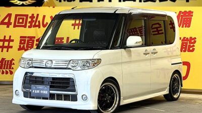 TANTO CUSTOM  タント カスタムX　【総合評価優良車】【カスタム】社外AW16インチ（ブラック＆ポリッシュ）＆TEIN車高調＆社外シートカバー🛞ケンウッド彩速SDナビ（🗾ＣＤ・ＤＶＤ💿Ｂｌｕｅｔｏｏｔｈ🎶📱フルセグＴＶ📺）＆アルパイン製ツィーター付💎センターピラーレス＆左側スライドドア『ミラクルオープンドア』👀大きく開閉可能なので乗り降りや荷物の出し入れ楽々便利👪リアシートアレンジ次第でラゲッジスペースも自在な万能車輌😲🔦夜間走行も視界良好なHIDヘッドライト＆フォグランプ💡　🌛TOKYO店専用HPにて更新中❗ carlifegroup.tokyo.jpで検索🕵️‍♂️🌛