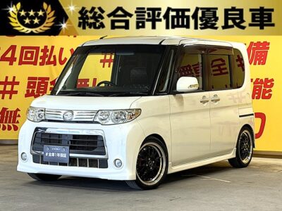 TANTO CUSTOM  タント カスタムX　【総合評価優良車】【カスタム】社外AW16インチ（ブラック＆ポリッシュ）＆TEIN車高調＆社外シートカバー🛞ケンウッド彩速SDナビ（🗾ＣＤ・ＤＶＤ💿Ｂｌｕｅｔｏｏｔｈ🎶📱フルセグＴＶ📺）＆アルパイン製ツィーター付💎センターピラーレス＆左側スライドドア『ミラクルオープンドア』👀大きく開閉可能なので乗り降りや荷物の出し入れ楽々便利👪リアシートアレンジ次第でラゲッジスペースも自在な万能車輌😲🔦夜間走行も視界良好なHIDヘッドライト＆フォグランプ💡　🌛TOKYO店専用HPにて更新中❗ carlifegroup.tokyo.jpで検索🕵️‍♂️🌛