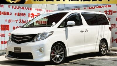 ALPHRD アルファード 350S Cパッケージ【総合評価優良車】【カスタム】【車検2年付】🌟🌈ツインムーンルーフ付き・豪華装備の上級車🌟前後TRDハーフスポイラー&TRD19インチAW装着🚗純正HDDナビ🗾CD・DVD📀フルセグTV内蔵🖥️ミュージックサーバー🎶Bluetooth接続可能🎵前席メモリー付パワーシート💺2列目エグゼクティブパワーシート‼️全席レザー調シートカバー装着👍もちろん両側パワースライドドアで乗り降りラクチン🚪🚗福岡店専用HPでも在庫確認可能‼【carlifegroup.fukuoka.jp/】で検索🕵️♂️