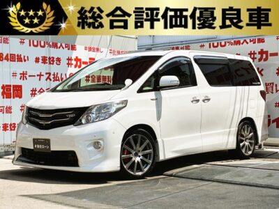 ALPHRD　アルファード　350S　Cパッケージ【総合評価優良車】【カスタム】【車検2年付】🌟🌈ツインムーンルーフ付き・豪華装備の上級車🌟前後TRDハーフスポイラー＆TRD19インチAW装着🚗純正HDDナビ🗾CD・DVD📀フルセグTV内蔵🖥️ミュージックサーバー🎶Bluetooth接続可能🎵前席メモリー付パワーシート💺2列目エグゼクティブパワーシート‼️全席レザー調シートカバー装着👍もちろん両側パワースライドドアで乗り降りラクチン🚪🚗福岡店専用HPでも在庫確認可能‼【carlifegroup.fukuoka.jp/】で検索🕵️‍♂️