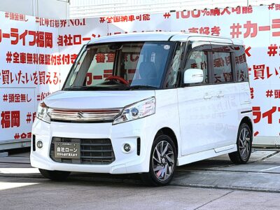 SPACIA CUSTOM　スペーシアカスタム　TS　🔥人気のハイトワゴンターボ車🍃ＪＣ０８モード・カタログ燃費２６．０km/リットル😲カロッツェリアナビ🗾ＤＶＤ💿Ｂｌｕｅｔｏｏｔｈ🎶📞地デジＴＶ内臓型📺走行中映像視聴可能👀明るいＨＩＤヘッドライトで夜間視野性バッチリ📷両側パワースライドドア搭載🚪乗り降りや荷物の出し入れラクラクです👪🔥🚗福岡店専用HPでも在庫確認可能‼✨ 【carlifegroup.fukuoka.jp/】で検索🕵️‍♂️