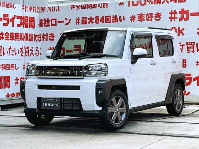 TAFT　タフト　G・ターボ　【車検２年付】＂令和３年式・走行３万ｋｍ台＂⛺ターボチャージャーで楽々快速🔥人気装備標スカイフィールトップで解放感抜群🌞純正メモリーナビ🗾ＤＶＤ💿Ｂｌｕｅｔｏｏｔｈ🎶📞フルセグＴＶ内蔵型📺走行中映像視聴可能👀ＬＥＤヘッドライト💡ＬＥＤフォグ💎💟全車グレードスマートアシスト機能を標準装備👆レーダクルーズコントロール＆ブレーキサポート機能🌈ターボ搭載でもＪＯ０８モード燃費・２５．４ｋｍ／Ｌ🍃ドライブレコーダー付きで安心録画📹納車時新品タイヤ装着🌈🚗福岡店専用HPでも在庫確認可能‼✨ 【carlifegroup.fukuoka.jp/】で検索🕵️‍♂️