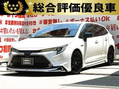 COROLLA TOURING　カローラツーリング　ハイブリッド　W×B 【総合評価優良車】💎最上級グレード💎人気オプションメーカー・モデリスタエアロキット装着車💎純正９インチディスプレイオーディオ✨Ｂｌｕｅｔｏｏｔｈ🎵📞ミラーキャスト📲フルセグＴＶ内蔵型📺ＬＥＤヘッドライト＆ＬＥＤフォグランプ＆オートＨｉビーム機能付🔦レーダークルーズコントロール機能で高速も楽々追尾運転🚗トヨタセーフティーセンス標準装備🌈🚗福岡店専用HPでも在庫確認可能‼✨ 【carlifegroup.fukuoka.jp/】で検索🕵️‍♂️
