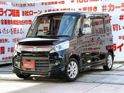 FLAIR WAGON フレアワゴンカスタムスタイル　XS【車検２年付】＂ハイトワゴンでも驚異の燃費性能🍃カタログ数値２７．８ｋｍ／Ｌ😲＂衝突被害軽減ブレーキ搭載車📢純正ナビ🗾ＤＶＤ📀Ｂｌｕｅｔｏｏｔｈ🎶📱📞フルセグＴＶ内蔵型📺走行中映像視聴可能👀🌈フロントドアミドルポケット＆オーバーヘッドコンソールで豊富な収納スペースを装備🌈🚗福岡店専用HPでも在庫確認可能‼✨ 【carlifegroup.fukuoka.jp/】で検索🕵️‍♂️