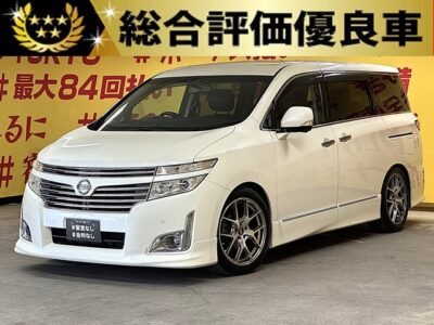ELGRAND　エルグランド　２５０ハイウェイスター【総合評価優良車】【カスタム】【車検２年付】💎ハーフエアロ＆ＴＥＩＮ製車高調＆社外１９インチＡＷ装着のカスタム車両💎純正HDDナビ🗾地デジフルセグTV📺DVD📀Bluetoothでスマホから音楽再生可能🎶📱後席のお子様も嬉しい純正フリップダウンモニター装備🌈助手席オットマン付きキャプテンシートで快適です💺✨ワンタッチで開閉可能な両側パワースライドドアなので荷物の出し入れや乗り降り楽々👪バックカメラ＆ドライブレコーダー搭載で安心安全です🎥夜間でも明るいＨＩＤヘッドライト&フォグランプ🔦月々２万円台～ＯＫ👌🌛TOKYO店専用HPにて更新中❗ carlifegroup.tokyo.jpで検索🕵️‍♂️🌛《1年保証》