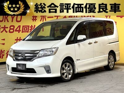 SERENA　セレナ　ハイウェイスターS-HV　 Vセレクション【総合評価優良車】【特別仕様車】【車検２年付】純正ＨＤＤナビ🗾ＤＶＤ📀Ｂｌｕｅｔｏｏｔｈ📱🎶フルセグＴＶ📺後席純正フリップダウンモニター付きでリアのエンタメもばっちりです👀👌両側パワースライドドア装備・楽々ワンタッチボタン開閉式✨マルチセンターシートで様々なシートアレンジが楽しめます😍✨２列目シートバックテーブル付き💎高速走行もストレスなしのビルトインＥＴＣ&クルーズコントロール付き🚗リアサイドシェード付でＵＶ・プライバシーも安心🌞🌛TOKYO店専用HPにて更新中❗ carlifegroup.tokyo.jpで検索🕵️‍♂️🌛《1年保証》