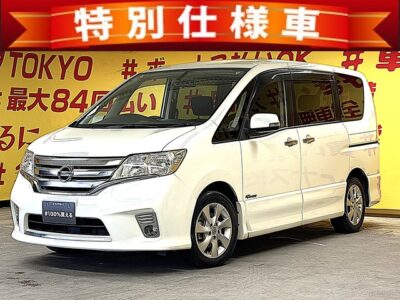 SERENA　セレナ　ハイウェイスターS-HV　 Vセレクション【特別仕様車】【車検２年付】純正ＳＤナビ🗾地デジフルセグTV📺ＤＶＤ📀Bluetooth📱🎶両側パワースライドドア装備・楽々ワンタッチボタン開閉式✨マルチセンターシートで様々なシートアレンジが楽しめます😍👌2列目シートバックテーブル付き👌Ｗエアコンタイプでリアの温度調整も可能🌀高速走行もストレスなしのビルトインETC&クルーズコントロール🚗後方視界も良好なバックカメラ📷リアサイドシェード付・ＵＶ・プライバシーも安心🌛TOKYO店専用HPにて更新中❗ carlifegroup.tokyo.jpで検索🕵️‍♂️🌛