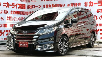 ODYSSEY オデッセイ アブソルート EX "最上級グレード・装備充実車両"両側パワースライドドア・高級ハーフレザーシート💺🎉低重心・高速安定性抜群👀純正インターナビ🗾DVD💿Bluetooth🎶📲📞フルセグTV内蔵型📺走行中映像視聴可能👀明るいLEDヘッドライト・LEDフォグランプ💡安心・安全運転支援機能【シティーブレーキアクティブシステム】【ブラインドスポットシステム】搭載車✨オシャレなタッチパネル式オートエアコン👆マルチビューカメラシステムで後方駐車も楽々📹納車時新品タイヤ装着🚗福岡店専用HPでも在庫確認可能‼✨ 【carlifegroup.fukuoka.jp】で検索🕵️♂️