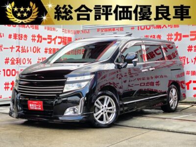 ELGRAND　エルグランド　250ハイウェイスター　【総合評価優良車】【カスタム】【車検２年付】＂大解放ツインムーンルーフ付＂🔥エムズスピード製フロント/リアハーフスポイラー＆トップライン製フロントグリル＆エムズスピード製４本出しマフラー装着済🔥💎７人乗キャプテンシート💺ハーフレザーシート💺🚗両側パワースライドドア＆ワンプッシュオープナー機能付で楽々ボタン開閉可能🔘🎶ストラーダＨＤＤナビ🗾ＤＶＤ📀Ｂｌｕｅｔｏｏｔｈ🎶📱📞フルセグＴＶ内蔵型📺走行中映像視聴可能👀🚗福岡店専用HPでも在庫確認可能‼✨ 【carlifegroup.fukuoka.jp/】で検索🕵️‍♂️