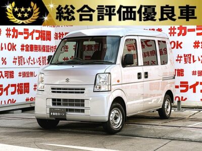 EVERY　エブリイ　PCハイルーフ【総合評価優良車】【車検２年付】　＂軽貨物タイプ人気Ｎｏ.1スズキのエブリィ😊走行４万ｋｍ台😲🌈＂事業用ナンバー登録可能＂リアフラットで大量の🧳積み込みもＯＫ！！人気グレード・パワステ・パワーウィンドウ・キーレス装備💎📱ＣＡＲＰＬＡＹ対応アンドロイドナビ🗾装着プランあります👆納車時新品タイヤ装着🚗福岡店専用HPでも在庫確認可能‼✨ 【carlifegroup.fukuoka.jp】で検索