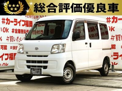 HIJET　ハイゼットカーゴ　DX　【総合評価優良車】✨配送業者様必見の軽貨物バン✨ハイルーフで荷室広々🚚純正チューナー📻マニュアルエアコン🍃前席パワーウィンドウ装備です🌈便利な集中ドアロック付き👌サイドバイザー・後席ウィンドウフィルム施工済み🌟色々収納：ヘッドアップシェルフ装備👍車検２年付🌈福岡店専用HPでも在庫確認可能‼✨ 【carlifegroup.fukuoka.jp/】で検索🕵️‍♂️
