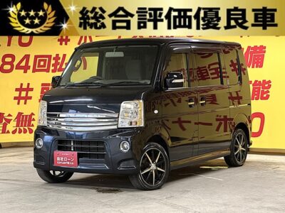 EVERY 　エブリィワゴン　PZターボ　【総合評価優良車】【車検２年付】　🚨走行89.000㎞台⭐月々２万円台～OK👌ターボエンジン搭載でパワフルな走りが楽しめます🚨🛞社外１５インチAW装着🛞両側スライドドア・左側パワースライドドアで乗降りも荷物の出し入れも楽々🌈夜間走行時も明るい明るいＨＩＤヘッドライト🔦💎納車時タイヤ４本新品💎🌛TOKYO店専用HPにて更新中❗ carlifegroup.tokyo.jpで検索🕵️‍♂️🌛