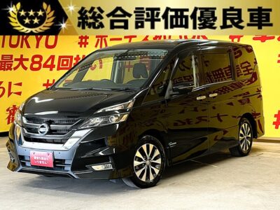 SERENA　セレナ　ハイウェイスター　Vセレクション【総合評価優良車】【車検２年付】月々３万円台～OK👌足をかざして楽々開閉🚨ハンズフリー両側パワースライドドアー搭載車🚗✨デュアルバックドアタイプで荷物の出し入れ楽々🤗純正ＳＤナビ🛣️地デジフルセグTV📺ＤＶＤ📀Bluetooth📱🎶純正フリップダウンモニター付きで後席のお子様も飽きずに楽しく乗れます😆✨安心安全💎バックカメラ＆サイドカメラ＆フロントカメラ＆全方位カメラ搭載📷夜間走行時も明るいLEDヘッドライト＆フォグ🔦🌛TOKYO店専用HPにて更新中❗ carlifegroup.tokyo.jpで検索🕵️‍♂️🌛《1年保証》